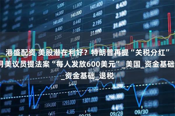 港盛配资 美股潜在利好？特朗普再提“关税分红”，上月美议员提法案“每人发放600美元”_美国_资金基础_退税